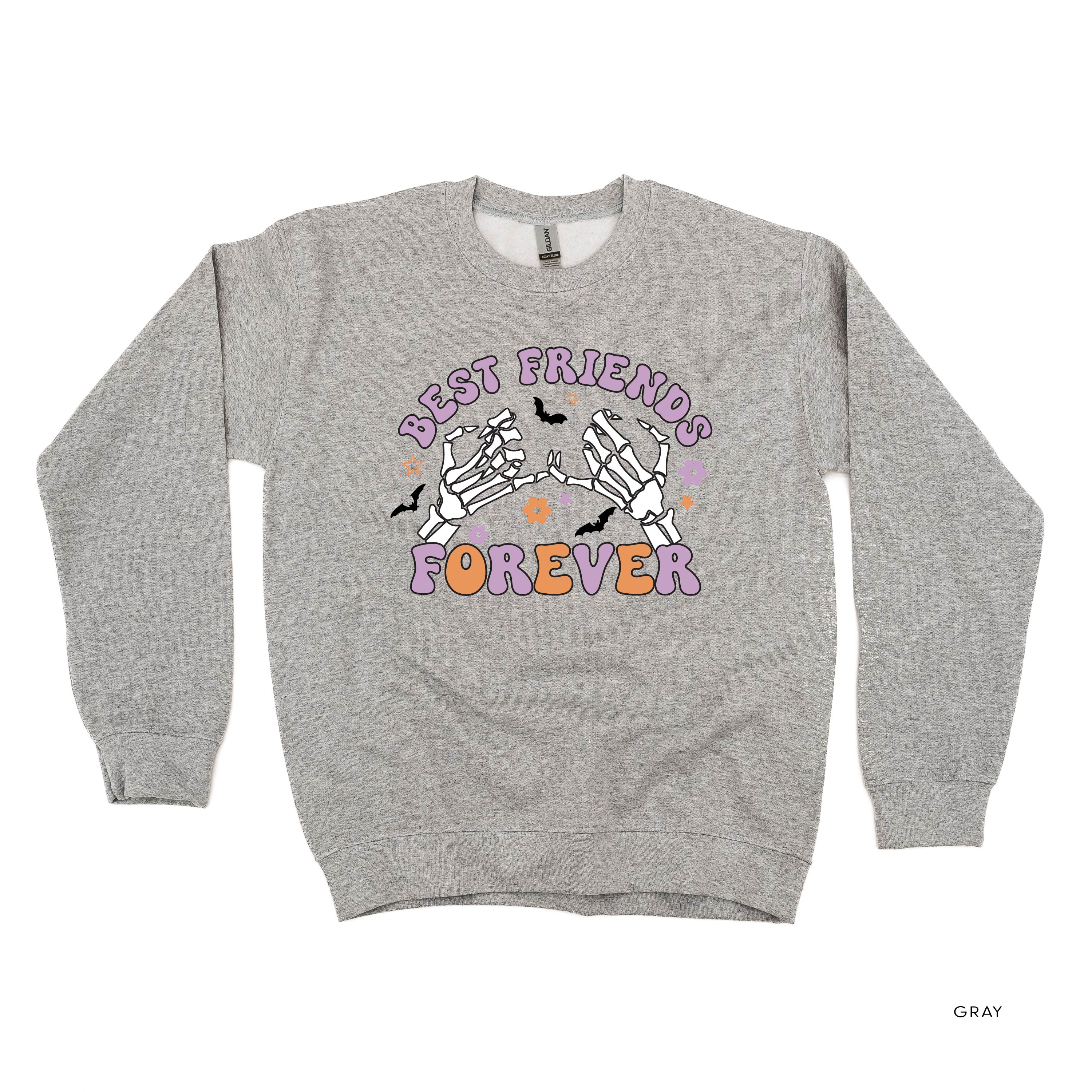 Best Friends Forever - Halloween - Basic Fleece Crewneck Little Mama Shirt Shop LLC
