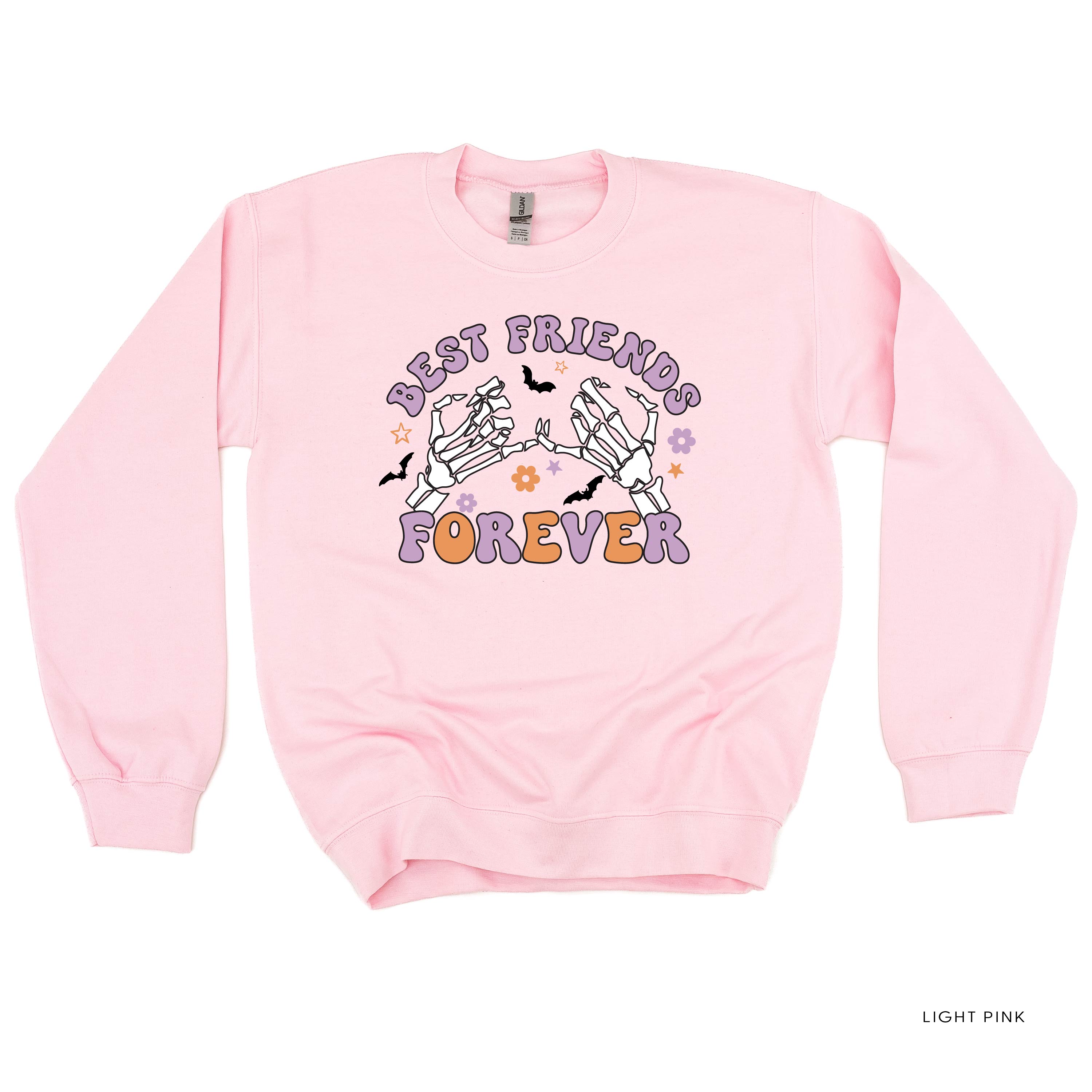 Best Friends Forever - Halloween - Basic Fleece Crewneck Little Mama Shirt Shop LLC