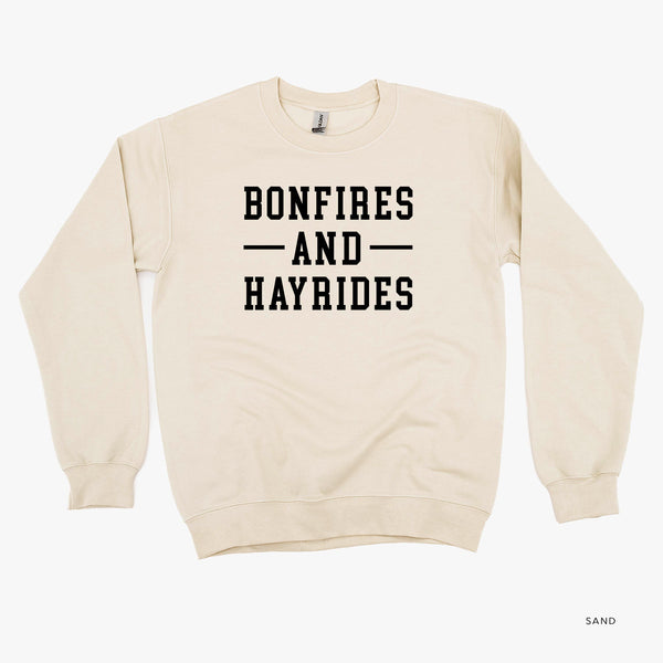 Bonfires and Hayrides - Basic Fleece Crewneck