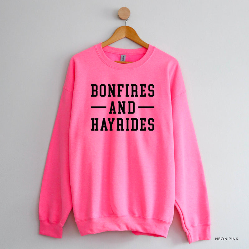 Bonfires and Hayrides - Basic Fleece Crewneck