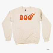 BOO (Ghost) - Basic Fleece Crewneck Little Mama Shirt Shop LLC