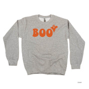BOO (Ghost) - Basic Fleece Crewneck Little Mama Shirt Shop LLC