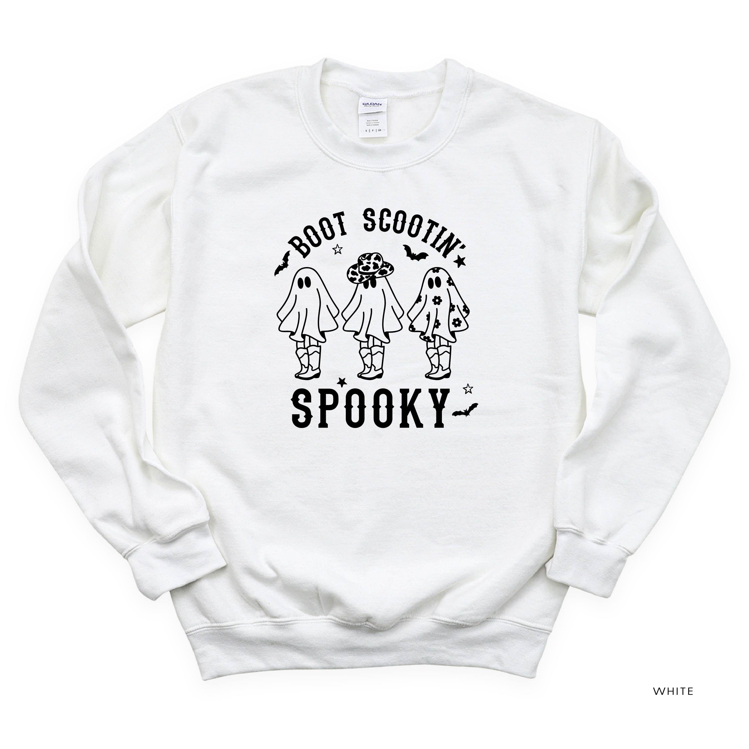 Boot Scootin' Spooky - Basic Fleece Crewneck Little Mama Shirt Shop LLC