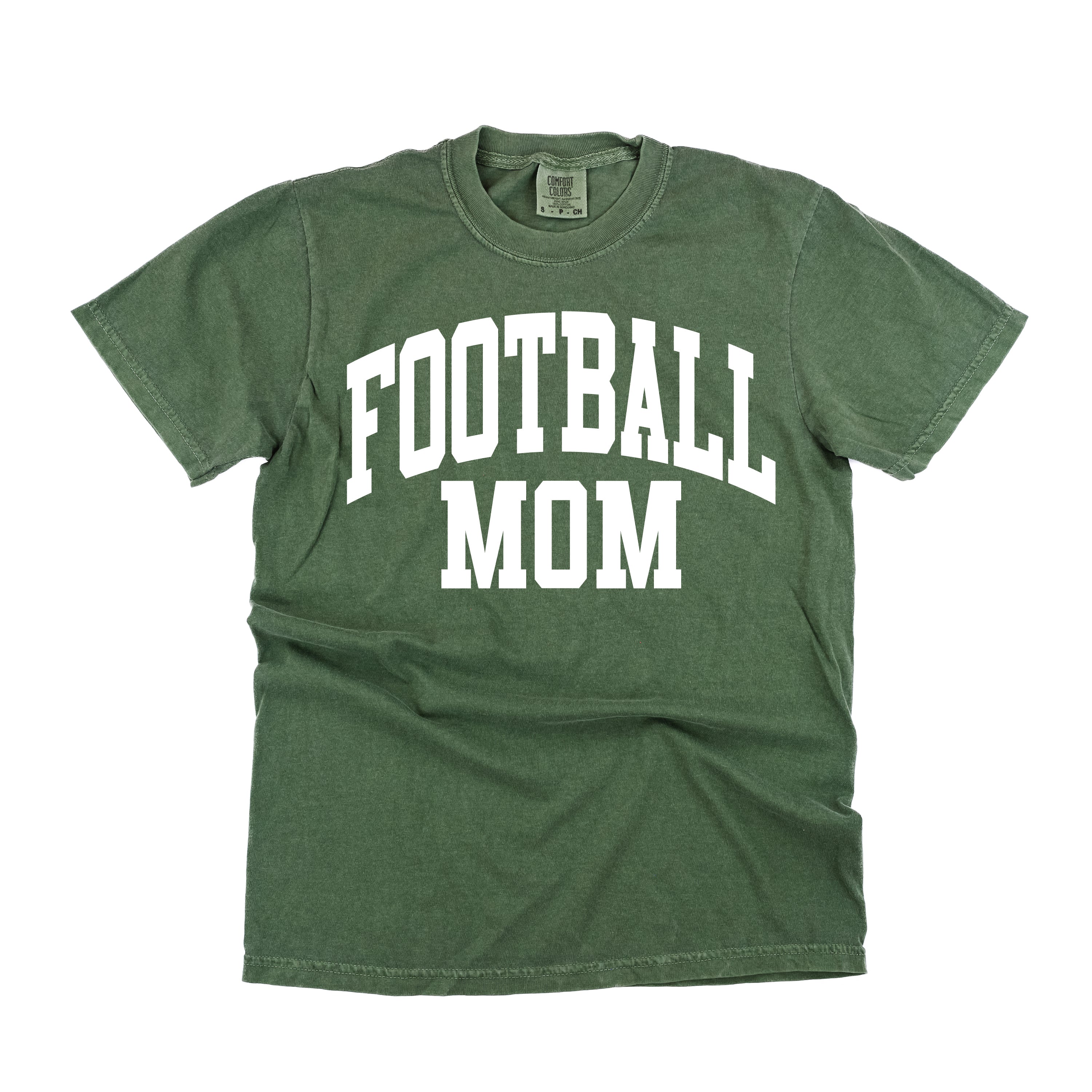 Varsity Style - FOOTBALL MOM - SHORT SLEEVE COMFORT COLORS TEE Little Mama Shirt Shop