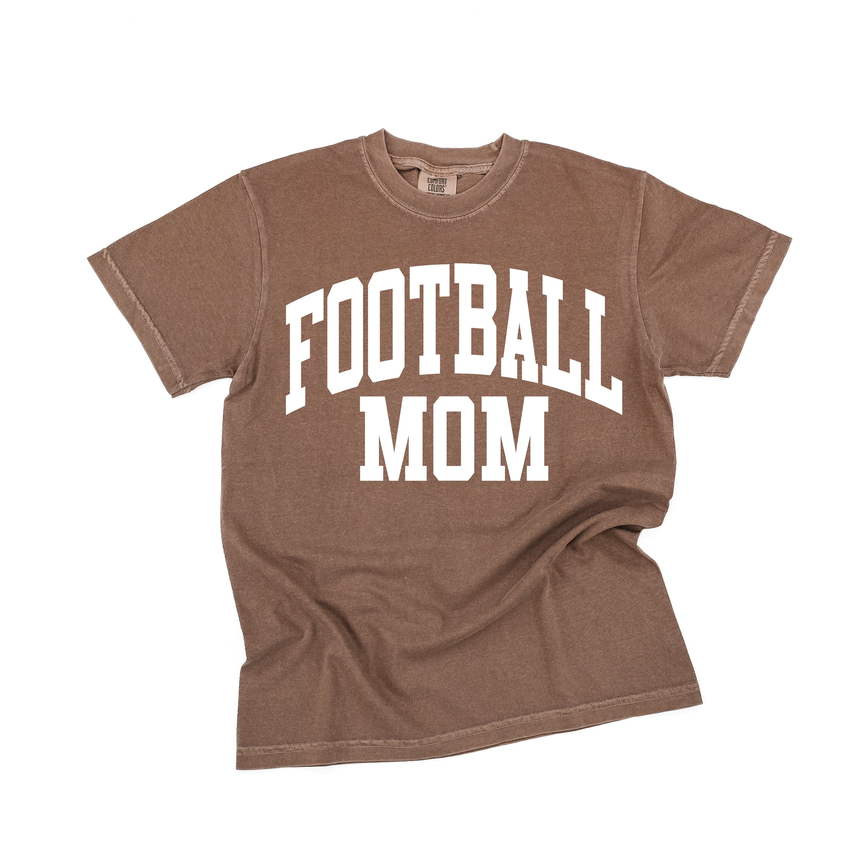 Varsity Style - FOOTBALL MOM - SHORT SLEEVE COMFORT COLORS TEE Little Mama Shirt Shop