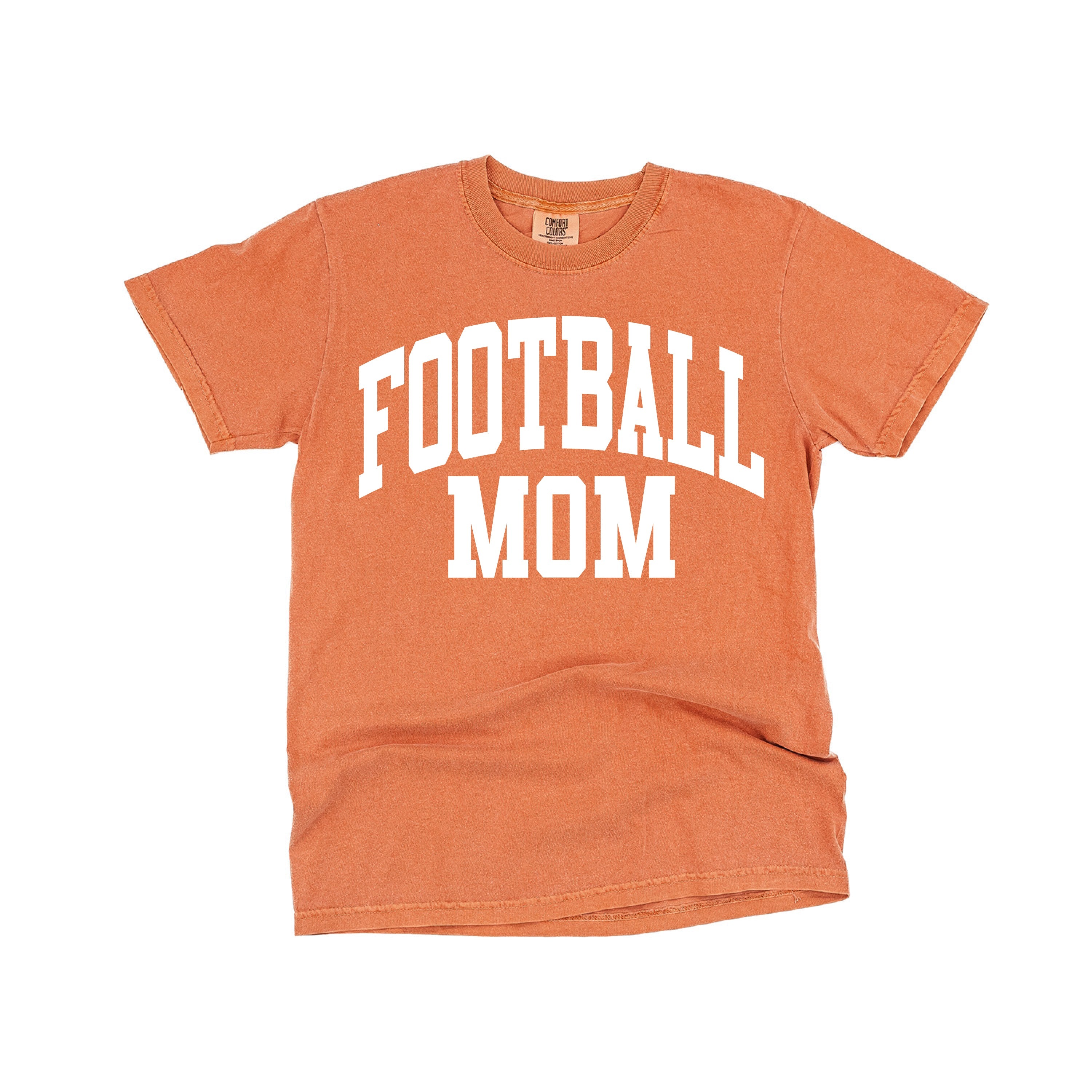 Varsity Style - FOOTBALL MOM - SHORT SLEEVE COMFORT COLORS TEE Little Mama Shirt Shop