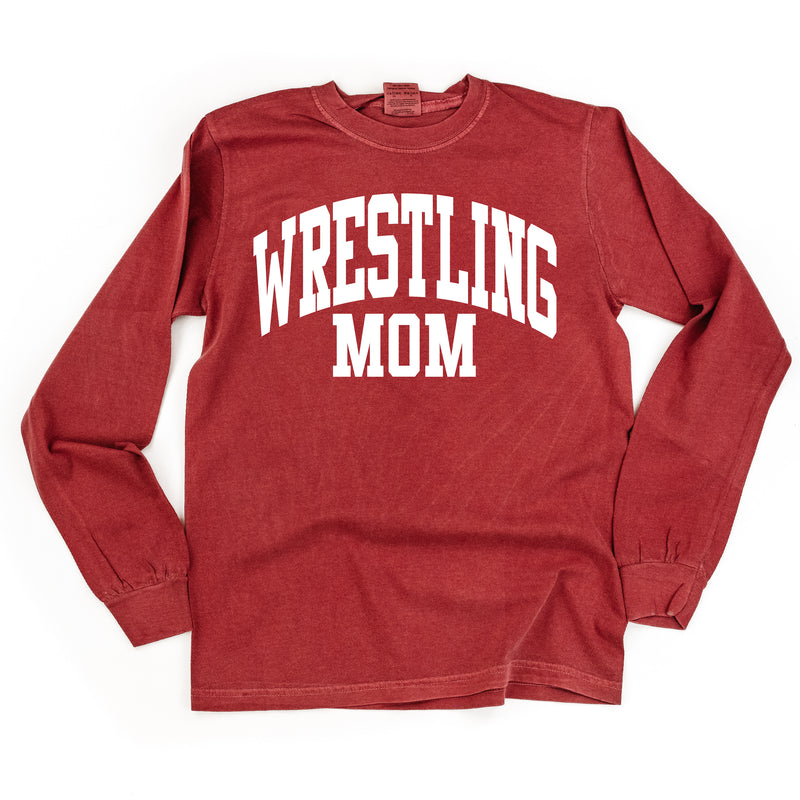 Varsity Style - WRESTLING MOM - LONG SLEEVE COMFORT COLORS TEE