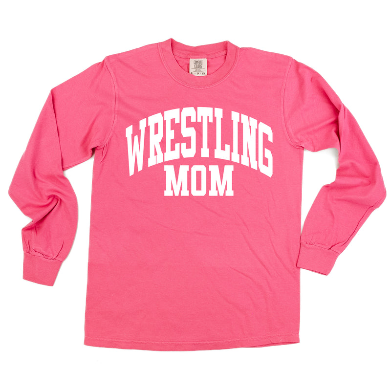 Varsity Style - WRESTLING MOM - LONG SLEEVE COMFORT COLORS TEE