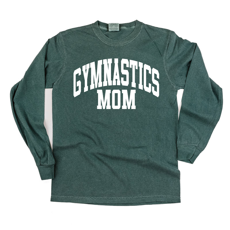 Varsity Style - GYMNASTICS MOM - LONG SLEEVE COMFORT COLORS TEE