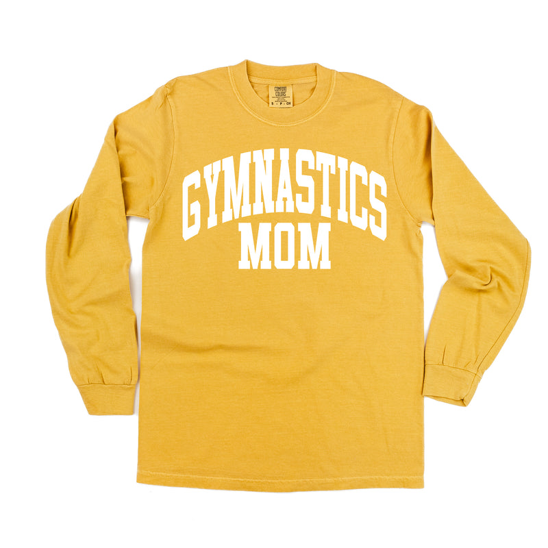 Varsity Style - GYMNASTICS MOM - LONG SLEEVE COMFORT COLORS TEE