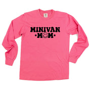 Minivan Mom - Smiley Face (f & b) - LONG SLEEVE Comfort Colors Tee Little Mama Shirt Shop