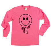 One of Those School Days - Melty Smiley (f & b) - LONG SLEEVE Comfort Colors Tee Little Mama Shirt Shop
