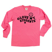 Love My Students - LONG SLEEVE Comfort Colors Tee Little Mama Shirt Shop