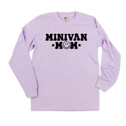 Minivan Mom - Smiley Face (f & b) - LONG SLEEVE Comfort Colors Tee Little Mama Shirt Shop