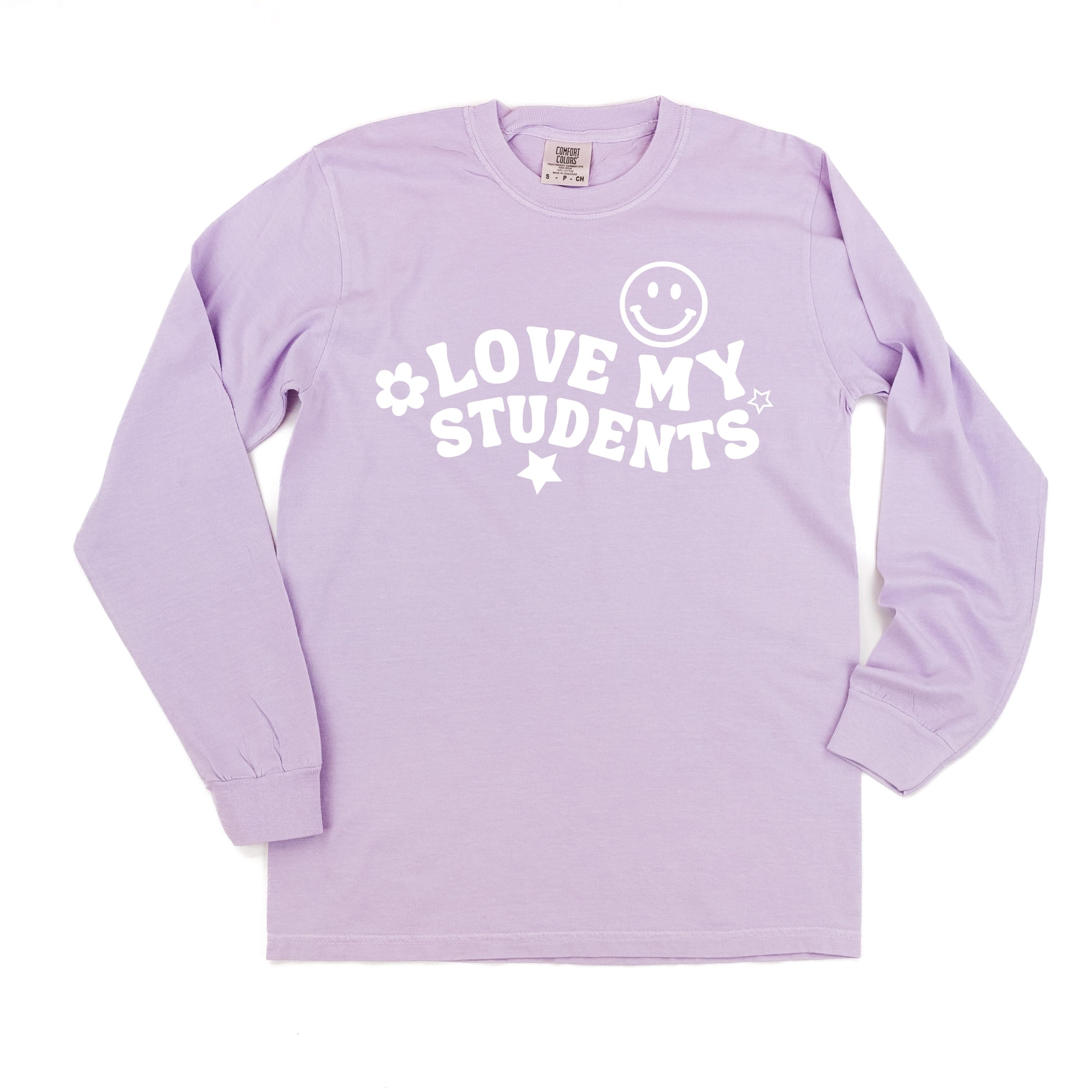 Love My Students - LONG SLEEVE Comfort Colors Tee Little Mama Shirt Shop