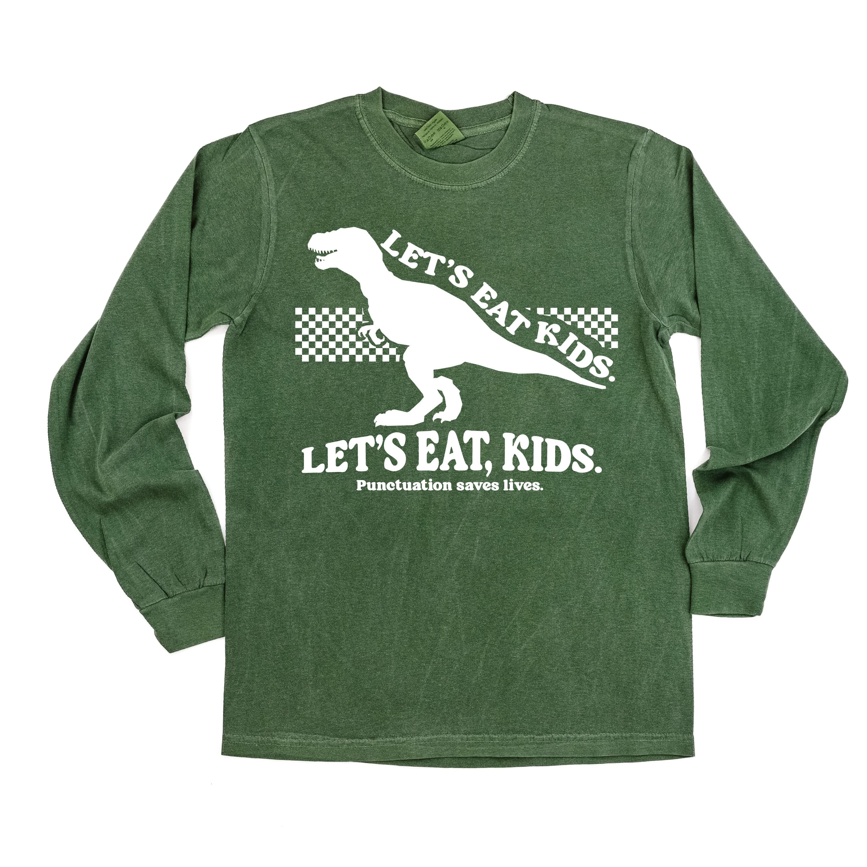 Let's Eat, Kids. - LONG SLEEVE Comfort Colors Tee Little Mama Shirt Shop