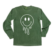 One of Those School Days - Melty Smiley (f & b) - LONG SLEEVE Comfort Colors Tee Little Mama Shirt Shop