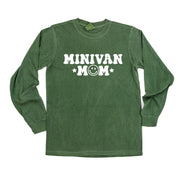 Minivan Mom - Smiley Face (f & b) - LONG SLEEVE Comfort Colors Tee Little Mama Shirt Shop