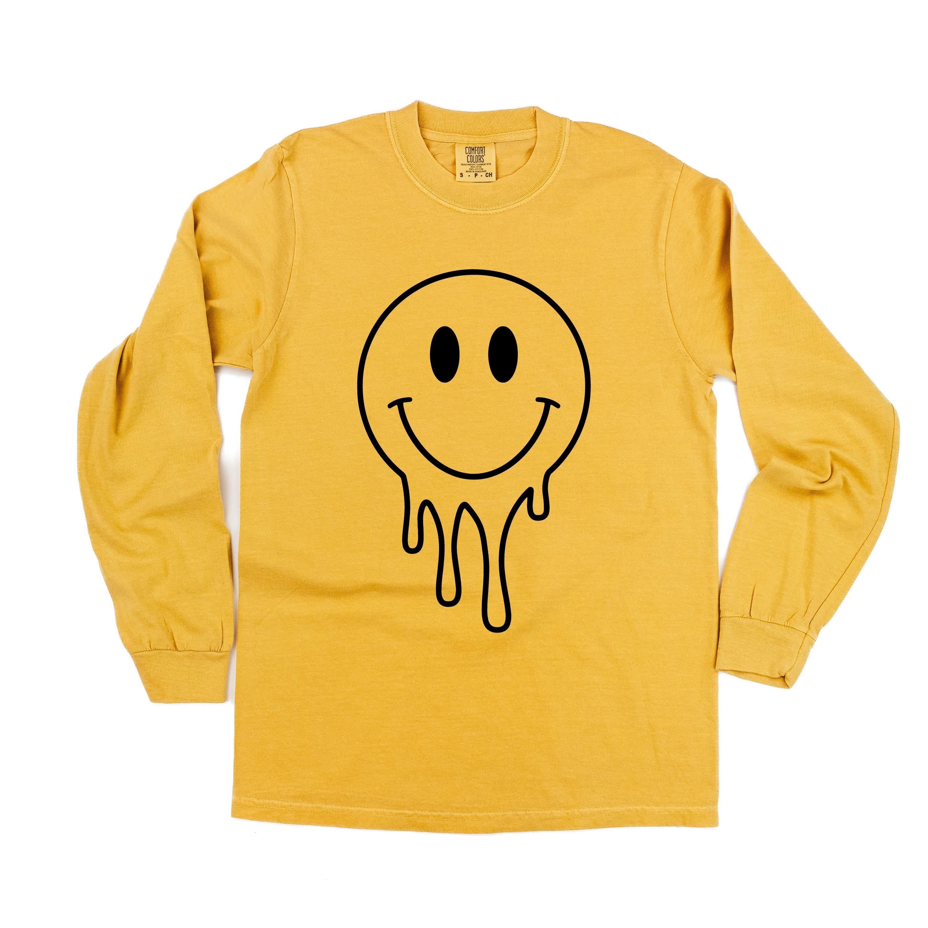 One of Those Home School Days - Melty Smiley (f & b) - LONG SLEEVE Comfort Colors Tee Little Mama Shirt Shop