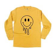 Melty Smiley (Full) - LONG SLEEVE Comfort Colors Tee Little Mama Shirt Shop