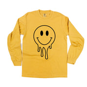 One of Those School Days - Melty Smiley (f & b) - LONG SLEEVE Comfort Colors Tee Little Mama Shirt Shop