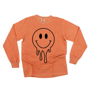One of Those School Days - Melty Smiley (f & b) - LONG SLEEVE Comfort Colors Tee Little Mama Shirt Shop