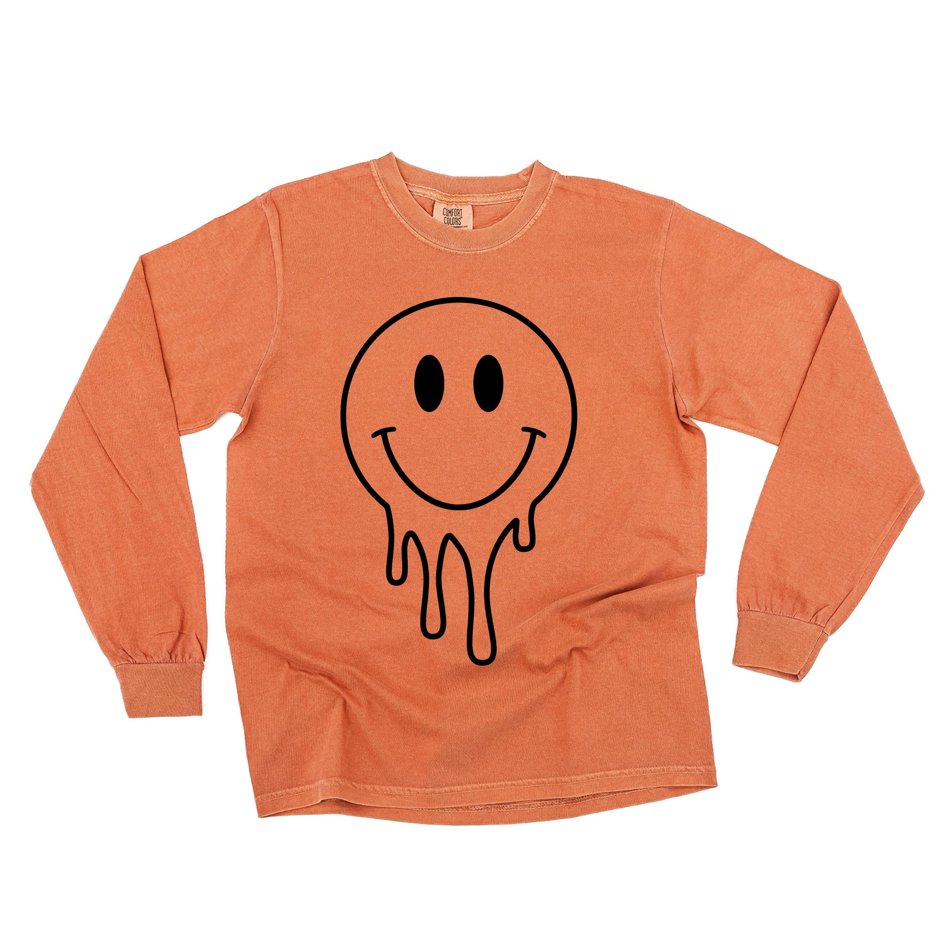 One of Those Home School Days - Melty Smiley (f & b) - LONG SLEEVE Comfort Colors Tee Little Mama Shirt Shop