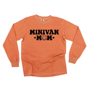 Minivan Mom - Smiley Face (f & b) - LONG SLEEVE Comfort Colors Tee Little Mama Shirt Shop