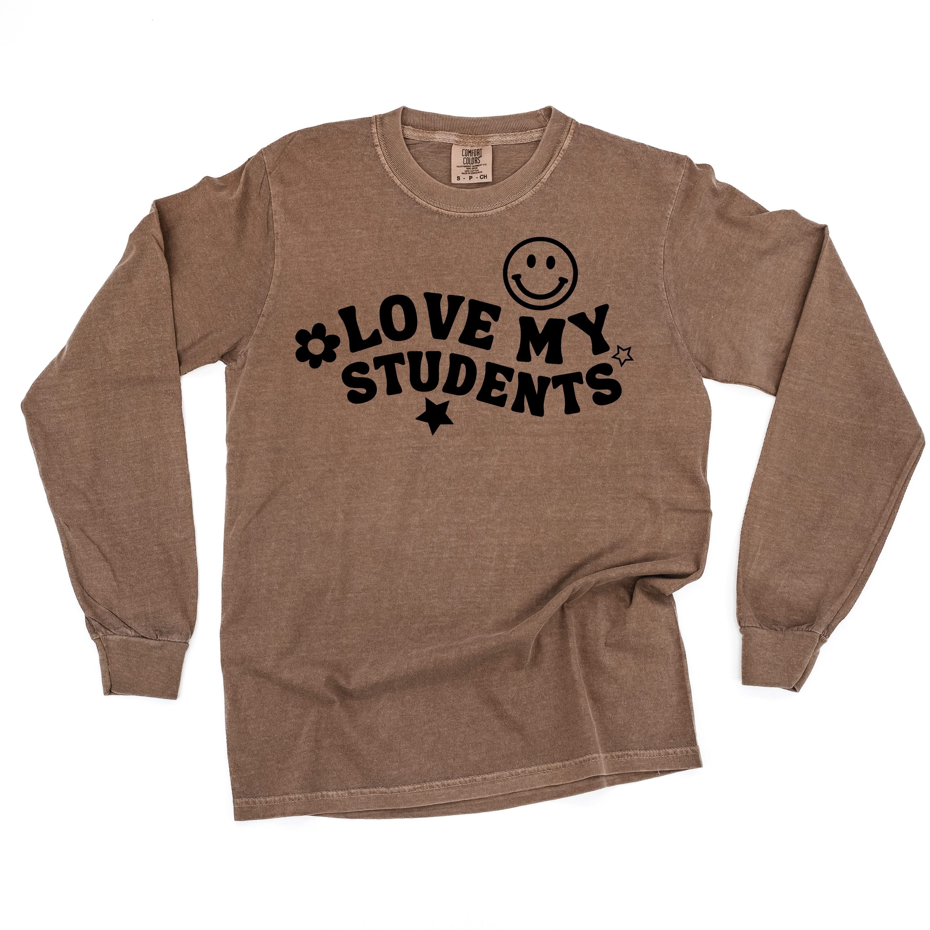 Love My Students - LONG SLEEVE Comfort Colors Tee Little Mama Shirt Shop