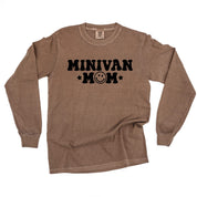 Minivan Mom - Smiley Face (f & b) - LONG SLEEVE Comfort Colors Tee Little Mama Shirt Shop