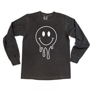 Melty Smiley (Full) - LONG SLEEVE Comfort Colors Tee Little Mama Shirt Shop