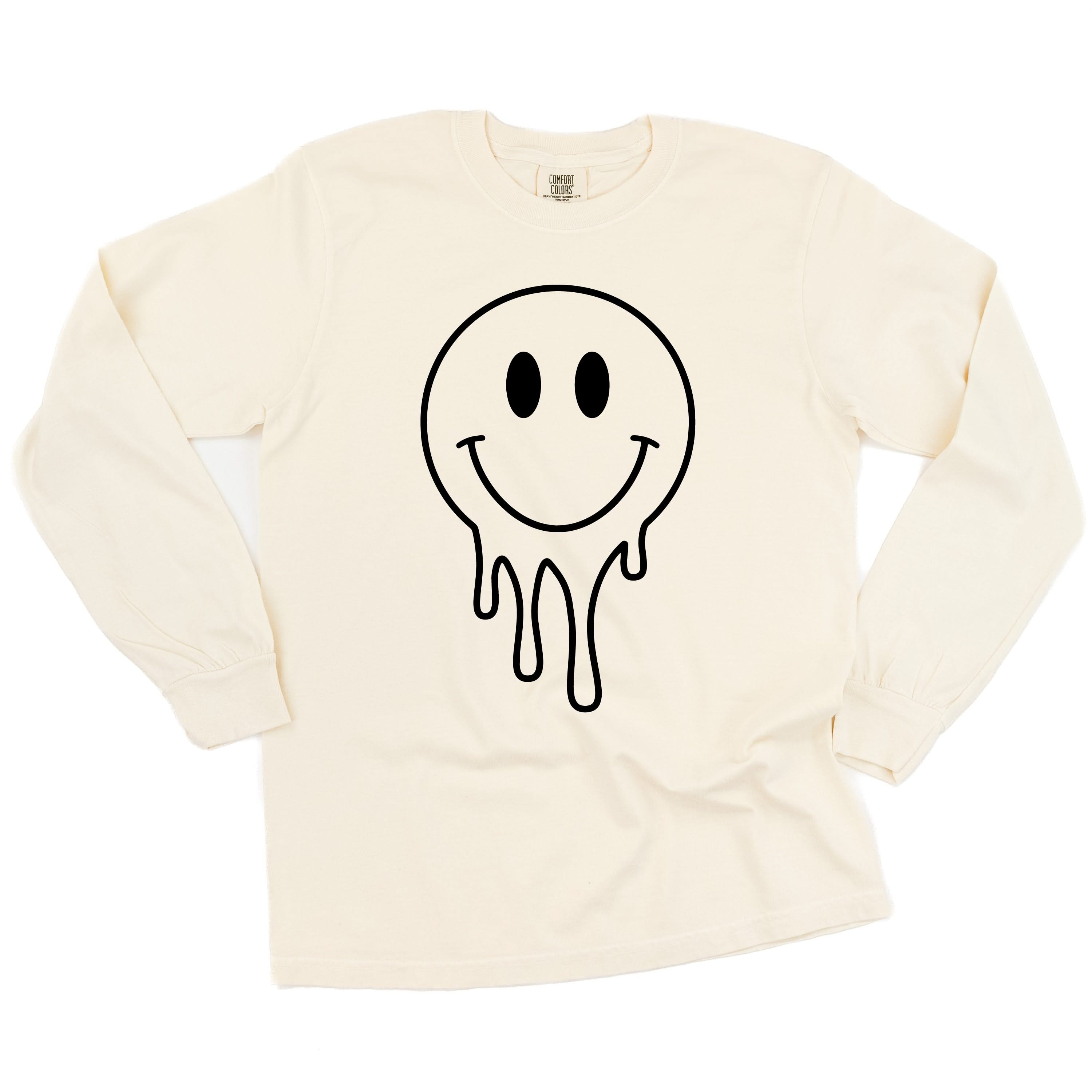 One of Those Home School Days - Melty Smiley (f & b) - LONG SLEEVE Comfort Colors Tee Little Mama Shirt Shop