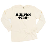 Minivan Mom - Smiley Face (f & b) - LONG SLEEVE Comfort Colors Tee Little Mama Shirt Shop
