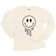 Melty Smiley (Full) - LONG SLEEVE Comfort Colors Tee Little Mama Shirt Shop