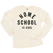 Home School Is Cool - LONG SLEEVE Comfort Colors Tee Little Mama Shirt Shop