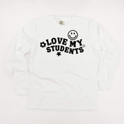 Love My Students - LONG SLEEVE Comfort Colors Tee Little Mama Shirt Shop