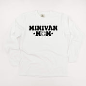 Minivan Mom - Smiley Face (f & b) - LONG SLEEVE Comfort Colors Tee Little Mama Shirt Shop