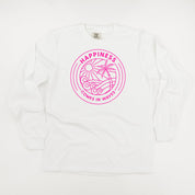 Happiness Comes In Waves - Long Sleeve Comfort Colors Tee Little Mama Shirt Shop