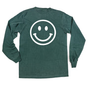 Minivan Mom - Smiley Face (f & b) - LONG SLEEVE Comfort Colors Tee Little Mama Shirt Shop
