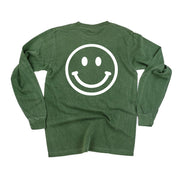 Minivan Mom - Smiley Face (f & b) - LONG SLEEVE Comfort Colors Tee Little Mama Shirt Shop