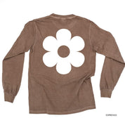 I'm Not a Regular Teacher I'm a Cool Teacher - Flower (f & b) - LONG SLEEVE Comfort Colors Tee Little Mama Shirt Shop