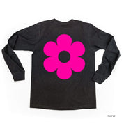 I'm Not a Regular Teacher I'm a Cool Teacher - Flower (f & b) - LONG SLEEVE Comfort Colors Tee Little Mama Shirt Shop