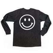 Minivan Mom - Smiley Face (f & b) - LONG SLEEVE Comfort Colors Tee Little Mama Shirt Shop