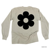 I'm Not a Regular Teacher I'm a Cool Teacher - Flower (f & b) - LONG SLEEVE Comfort Colors Tee Little Mama Shirt Shop