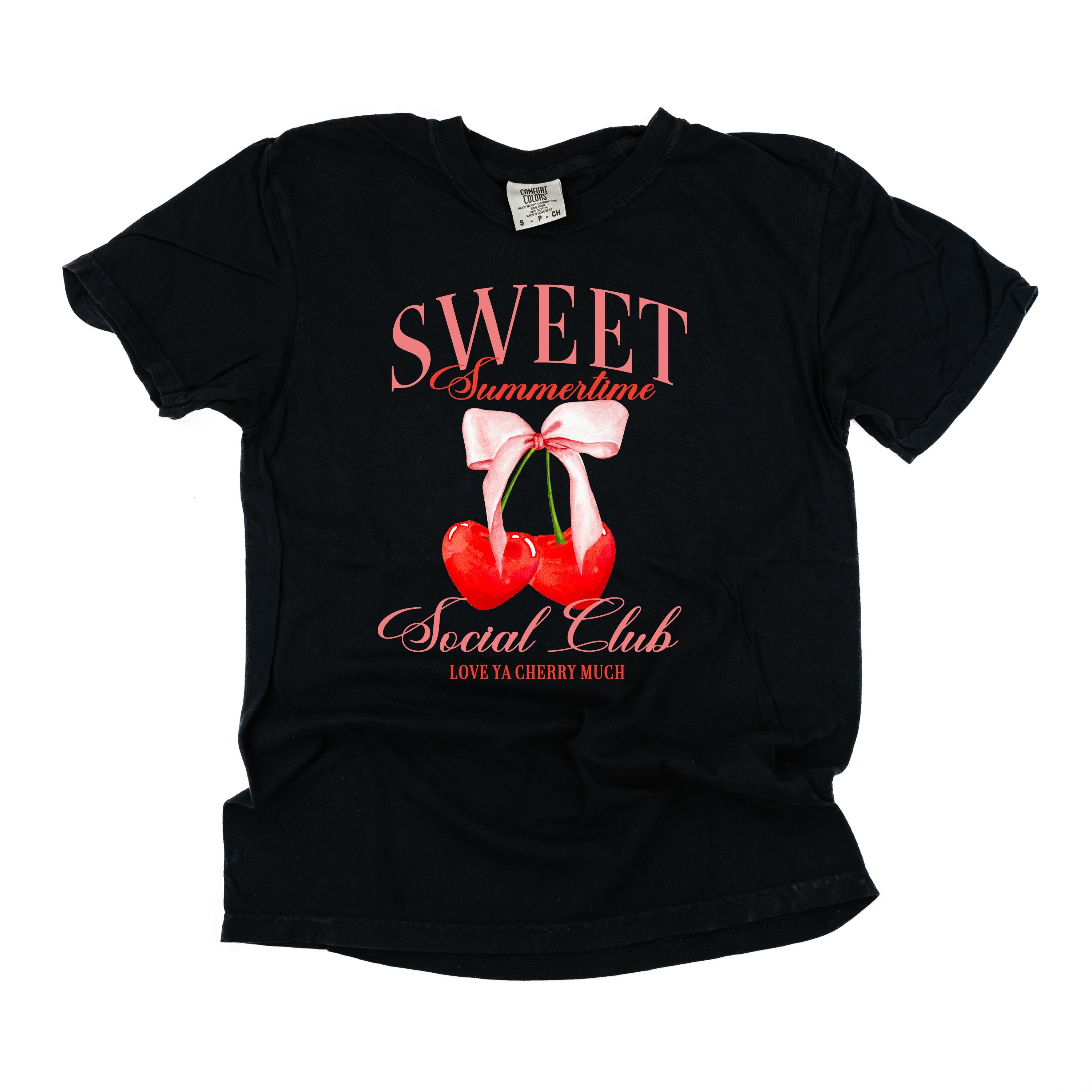 Sweet Sumertime Social Club (Girl's Girl Version) - Comfort Colors Tee Little Mama Shirt Shop
