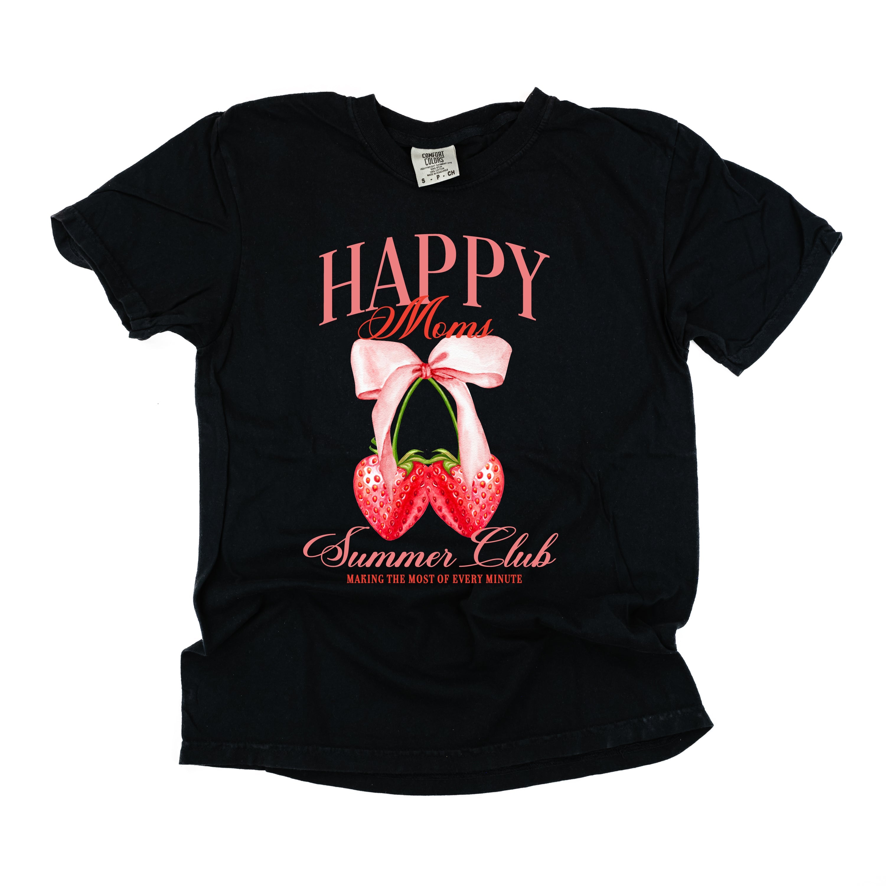 Happy Moms Summer Club (Girl's Girl Version) - Comfort Colors Tee Little Mama Shirt Shop