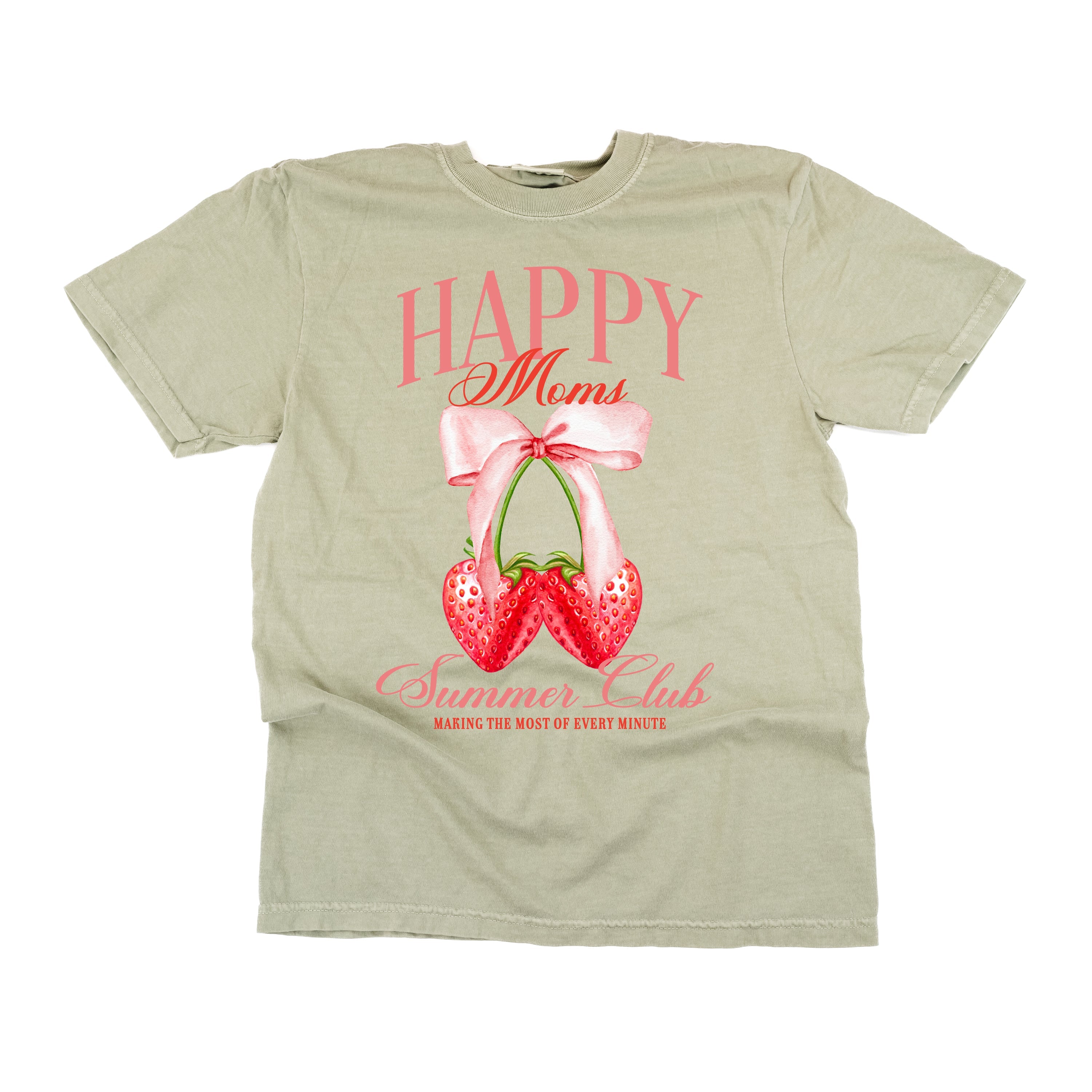 Happy Moms Summer Club (Girl's Girl Version) - Comfort Colors Tee Little Mama Shirt Shop