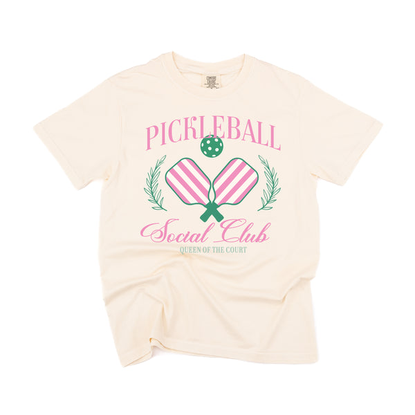 Pickleball Social Club (Girl's Girl Version) - SHORT SLEEVE COMFORT COLORS TEE