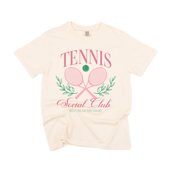 Tennis Social Club (Girl's Girl Version) - SHORT SLEEVE COMFORT COLORS TEE