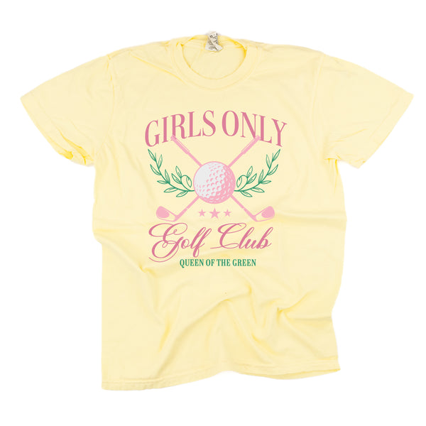 Girls Only Golf Club (Girl's Girl Version) - SHORT SLEEVE COMFORT COLORS TEE